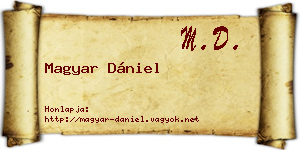 Magyar Dániel névjegykártya